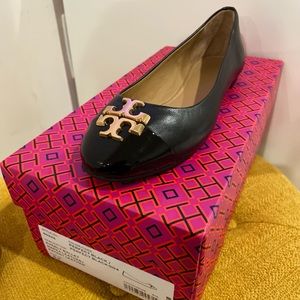 Brand New Tory Burch Black Leather, Womens Size 8.5